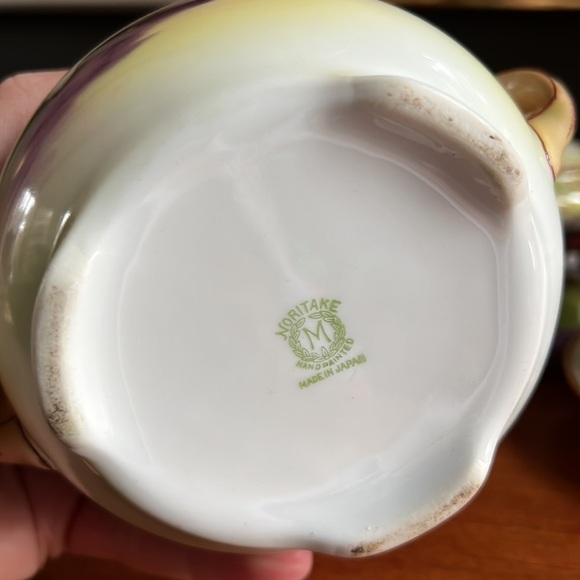 💯 Antique Nippon set sugar creamer under plates mustard or honey container - Picture 4 of 14